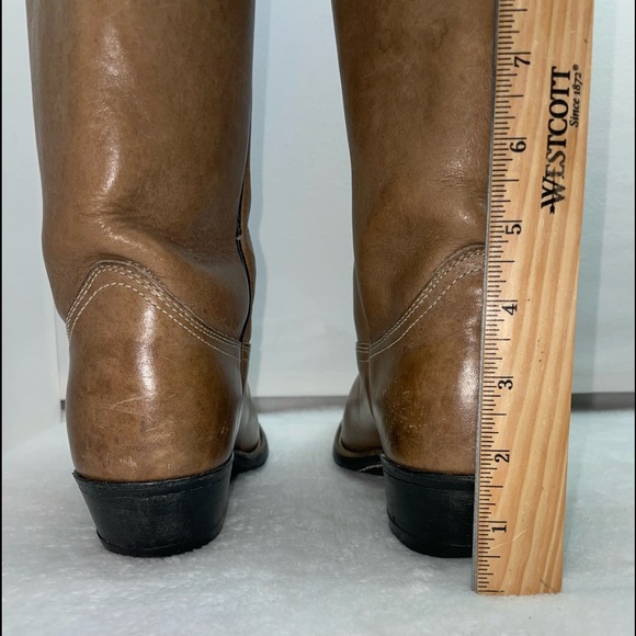 Vintage Golden Retriever Leather Cowboy Boots - Picture 3 of 11